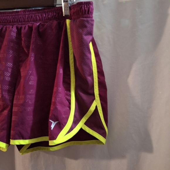 Old Navy Purple and Yellow Athletic Shorts Lightweight Elastic Waist - Picture 2 of 5